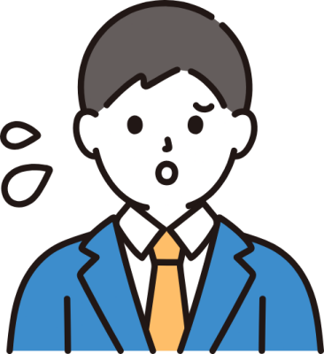 進路について悩んでいる男子生徒のイラスト