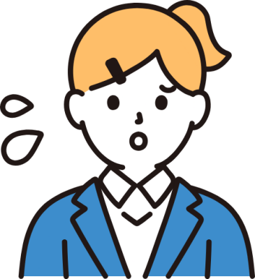 女子生徒が不登校で困っているイラスト